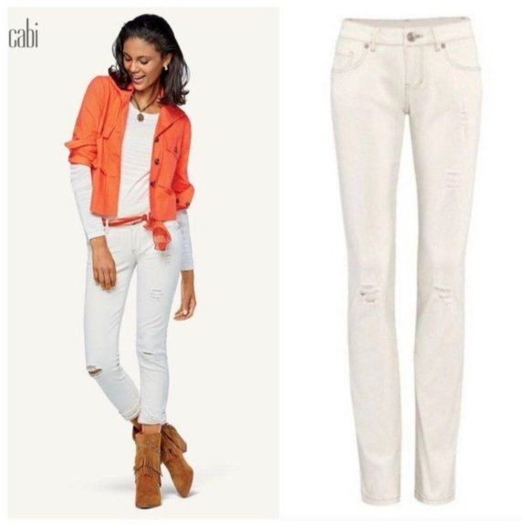 CAbi Denim - CAbi 5089 Destructed Slim Boyfriend Jeans 2